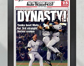 2000 Yankees World Series 'DYNASTY!' Framed Front Page 2000 Yankees World Series 'DYNASTY!' Framed Front Page