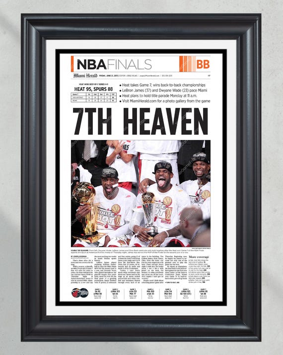 miami heat championship newspaper