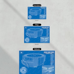 New York Knicks Madison Square Garden NBA Basketball Stadium Blueprint image 8