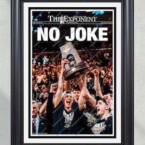 2024 Purdue Boilermakers: Regional Champions Final Four &#39;NO JOKE&#39; Framed Newspaper