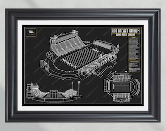 Appalachian State Mountaineers – Kidd Brewer Stadium – stadionblauwdruk