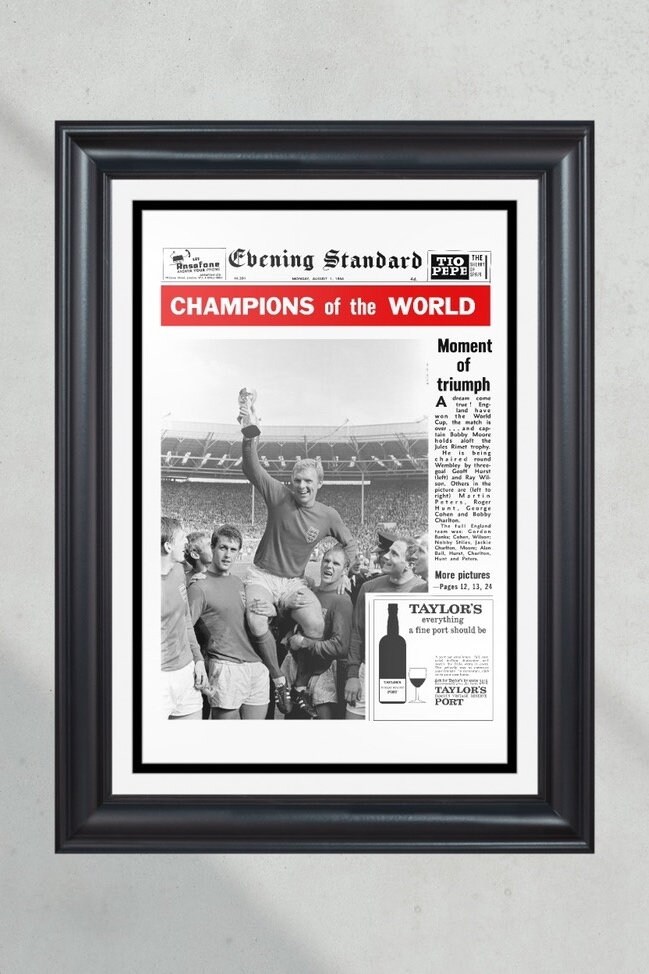 1966 England Soccer World Cup Framed Print PT60877