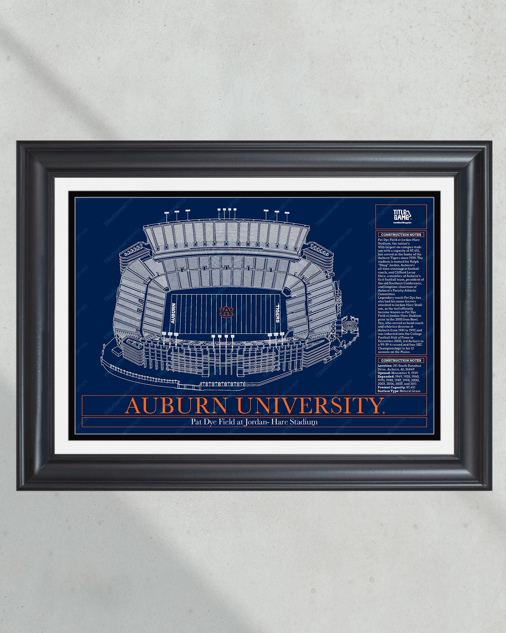 Serviette De Golf Vintage Université Auburn - 44x22 Pouces, Brodée, Coton, 2 Logos, Neuf Avec Défauts Mineurs