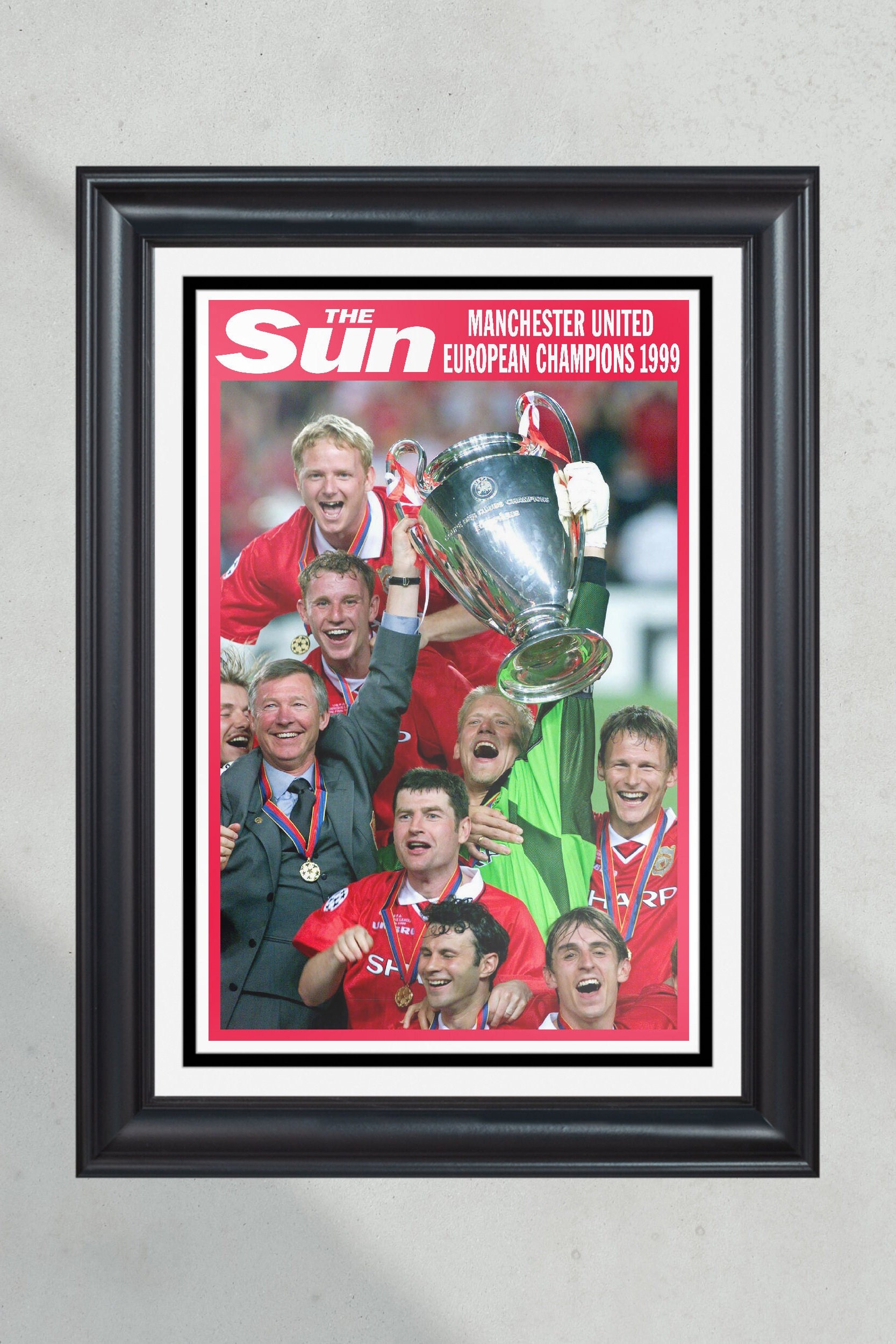 1999 Manchester United F.C European Champions League Front Page Newspaper PT60966