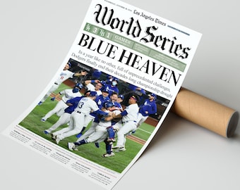 2020 Dodgers World Series Champions Framed Newspaper Cover