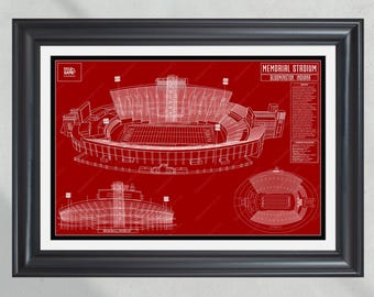 Indiana Football – Memorial Stadium – stadionblauwdruk