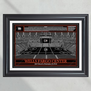 Plan du stade de hockey Wells Fargo Center des Flyers de Philadelphie