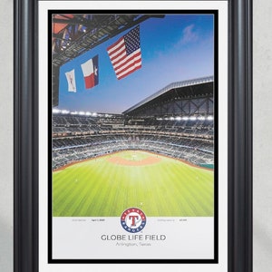 Texas Rangers Globe Life Field Framed Print