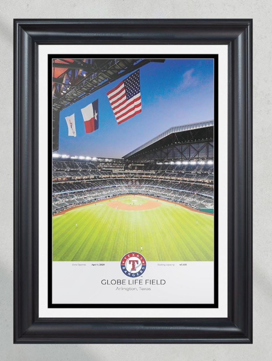Texas Rangers Globe Life Field Framed Print PT60596