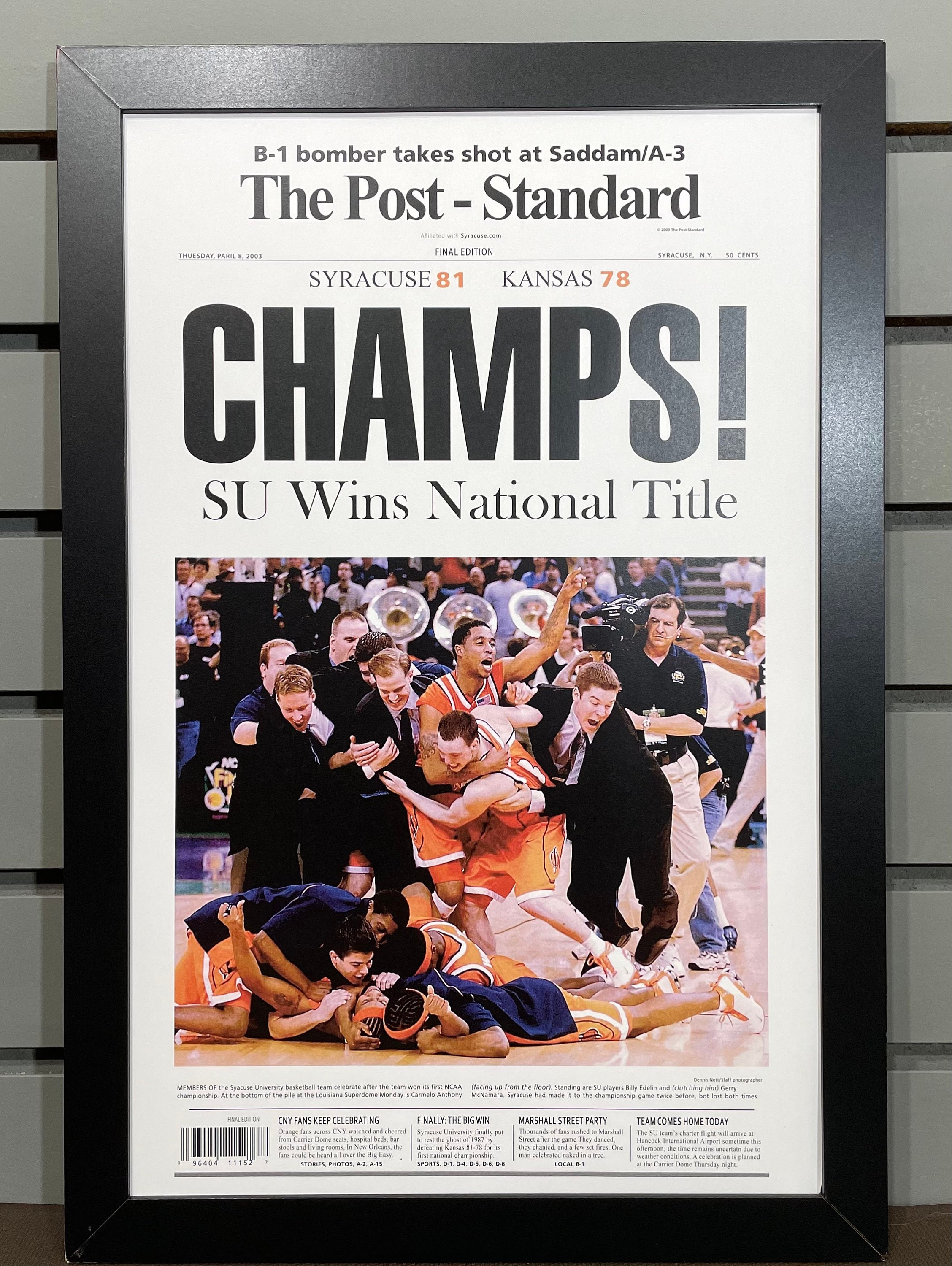 The 2003 Syracuse Champions:  Their Stories, Their Stats - bm97tus