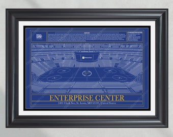 St Louis Blues Enterprise Center Hockey Stadium Blueprint