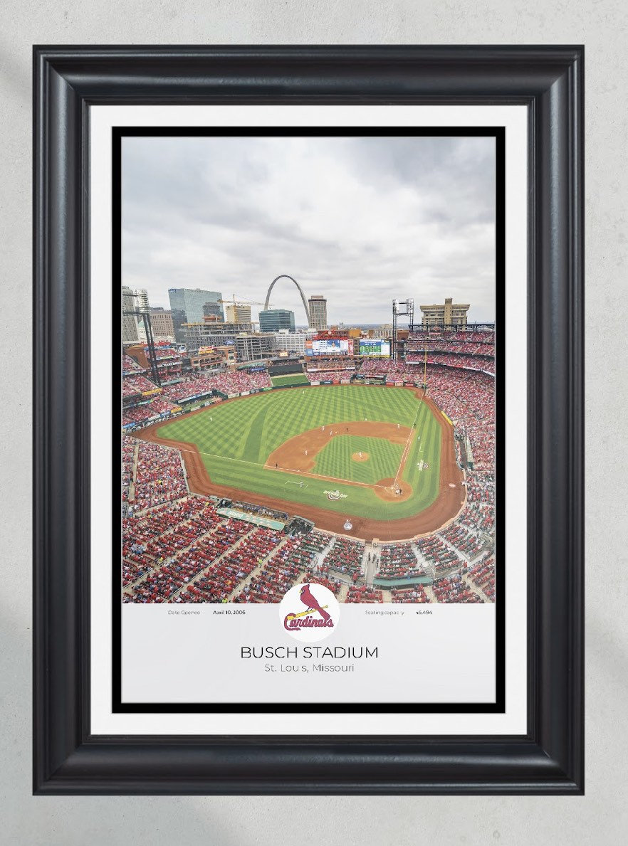 St Louis Cardinals Busch Stadium Framed Print PT60459