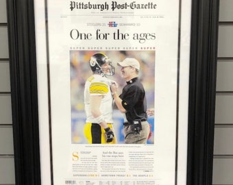 2006 Pittsburgh Steelers Superbowl XL Newspaper Cover Print - One for the ages