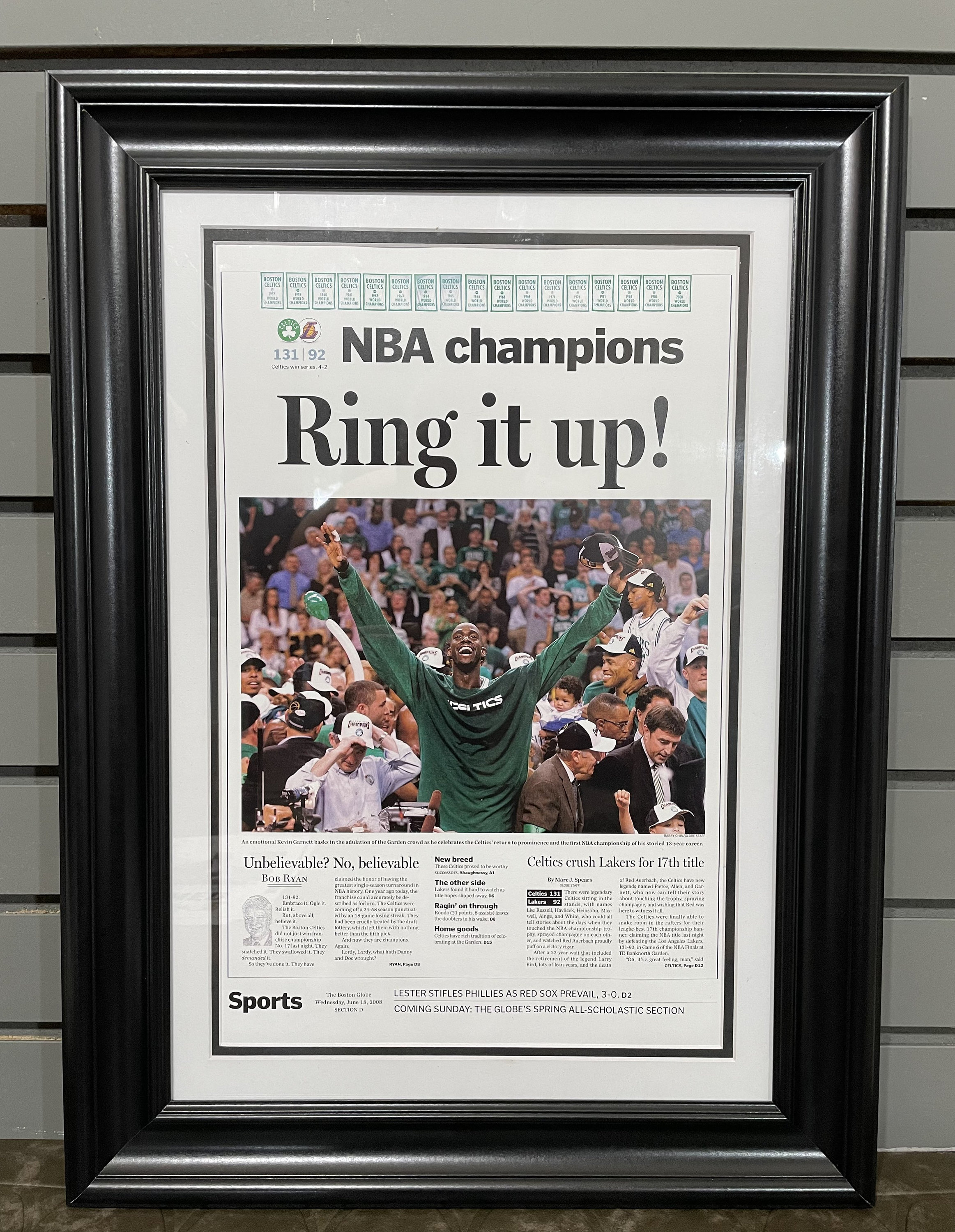 Celtics 2008 Championship Locker Room Tee - Boston Celtics History