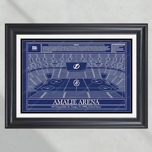 Tampa Bay Lightning Amalie Arena Hockey Stadium Blueprint