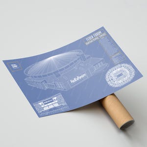 Memphis Grizzlies FedEx Forum NBA Basketball Stadium Blueprint image 10