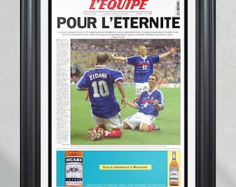 1998 World Cup France Defeats Brazil 'POUR L'ETERNITE' L'equipe's
