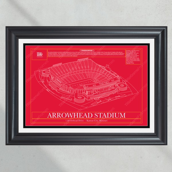 Arrowhead Stadium Prints Etsy