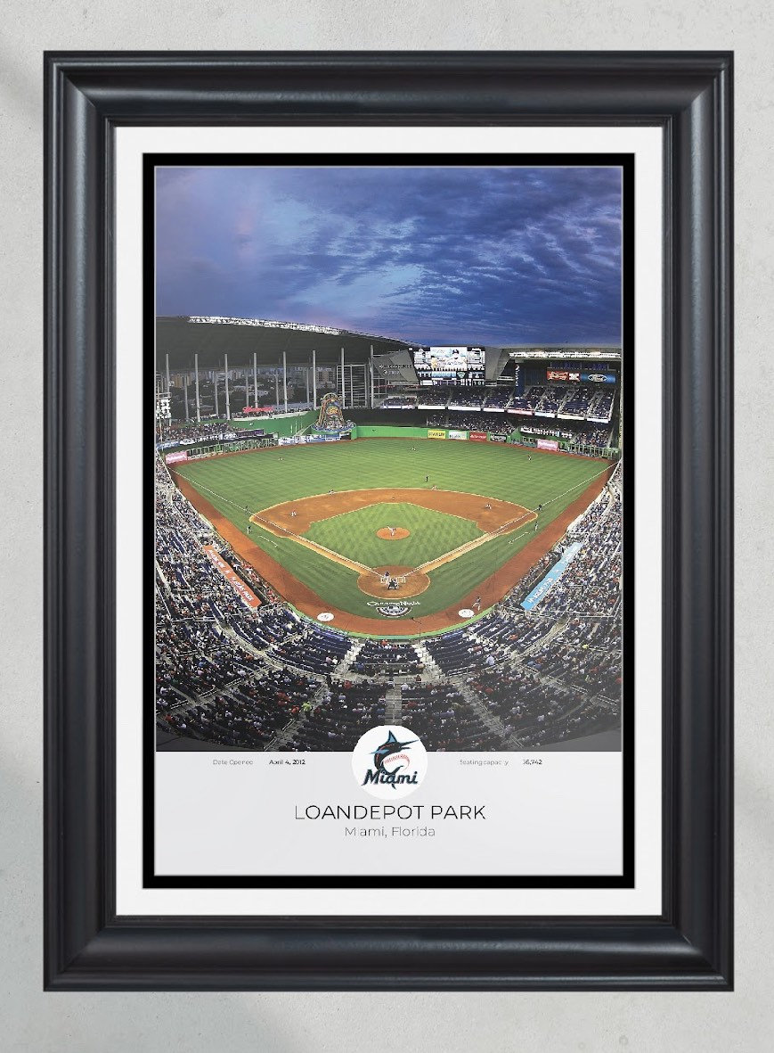 Miami Marlins Loandepot Park Framed Print PT60948