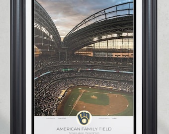Milwaukee Brewers American Family Field Framed Print