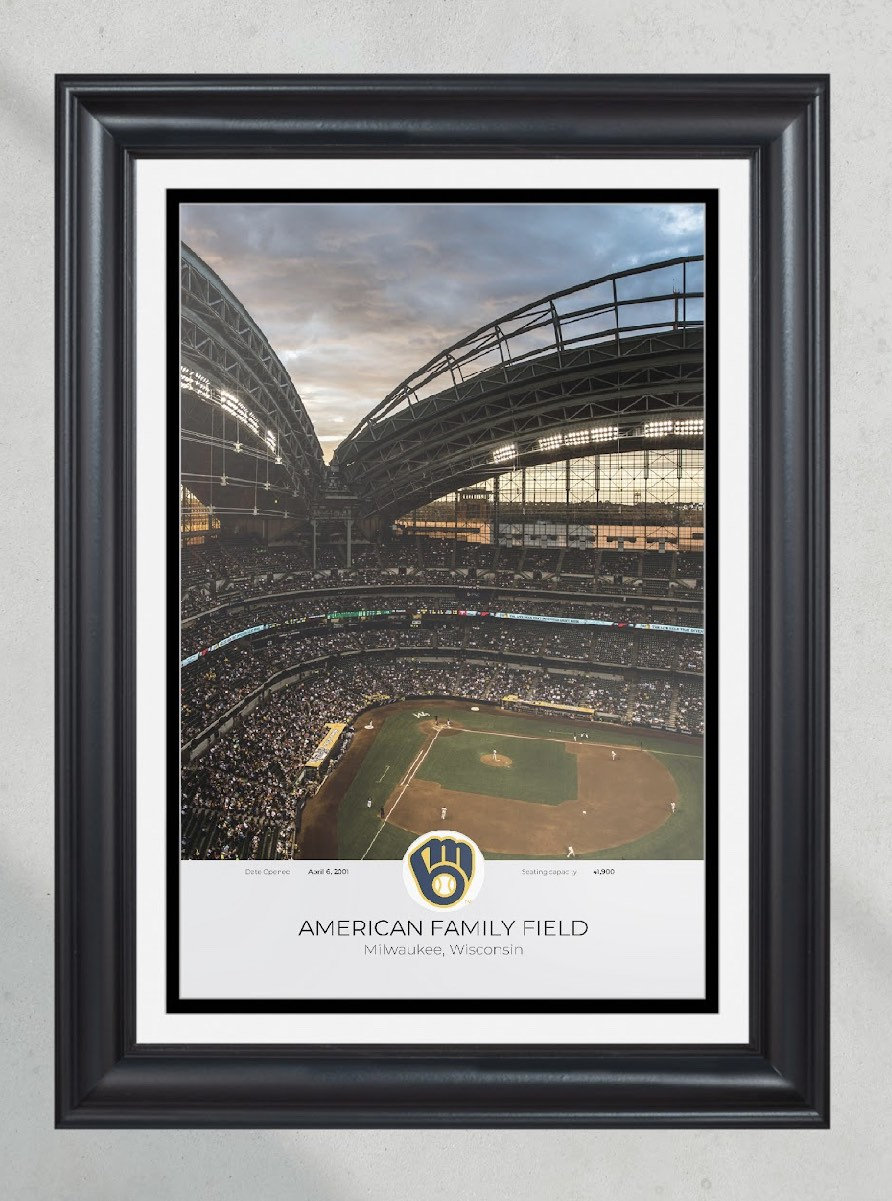 Milwaukee Brewers American Family Field Framed Print PT60297