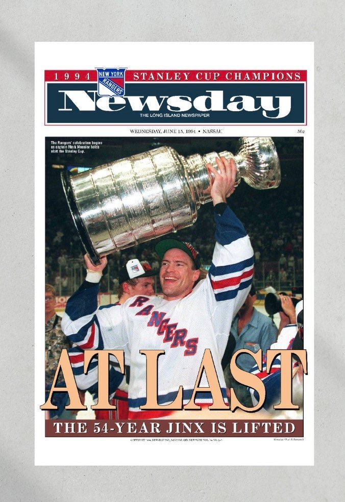 New York Rangers Mark Messier, 1994 Nhl Stanley Cup Finals Sports  Illustrated Cover Metal Print