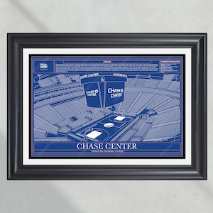 Golden State Warriors Chase Center NBA Basketball Stadium Blueprint