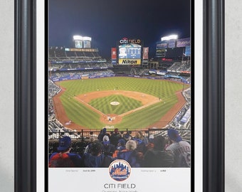 Impresión enmarcada del Citi Field de los Mets de Nueva York