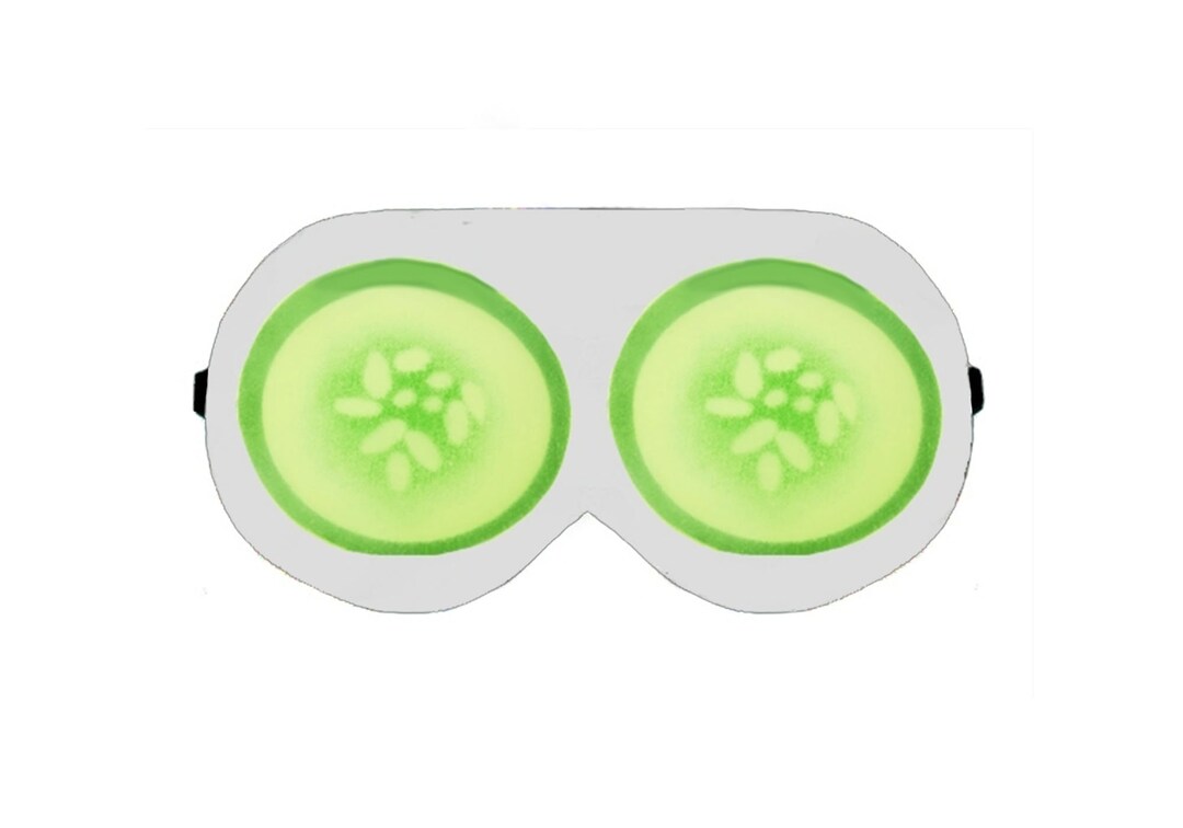 Cucumber Eyes Face Blindfold Eye Sleep Sleeping Mask Slumber Pillow Night Cover Patch Wear Nap
