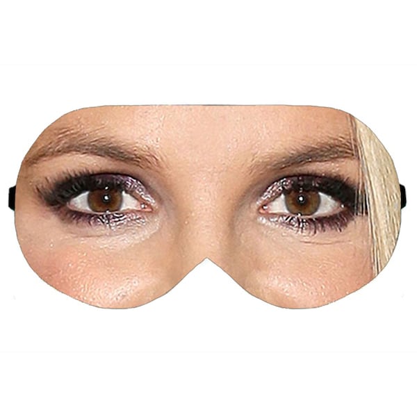 Britney Spears celebrity singer face sleep eye eyes mask sleeping masks blindfold blindfolds night cover relax pillow kit idea present gift