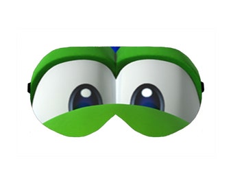 Yoshi Dinosaurier Mario Gesicht handgemachte Augenbinde Augenbinden Auge Schlaf Schlafmaske Masken Abdeckung Kissen tragen Augenmaske Augenmasken Geschenk Geschenk