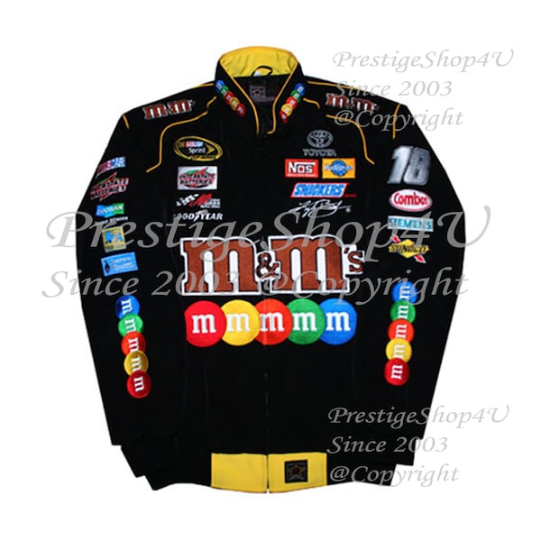 M&M Nascar Pit Crew Vintage Retro Grand Prix Motorsport Motor Sport Auto Racing Race Rally Gear Car Top Suit Jackets Jacket Size M L XL XXL