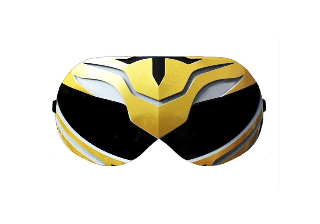 White Gold Power Rangers Handmade Blindfold Blindfolds Eye Sleep ...