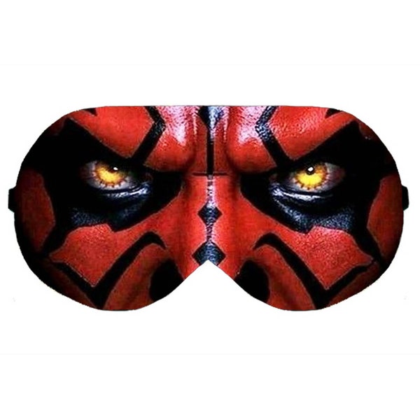 Darth Maul Star Wars face mask blindfold eye sleep sleeping slumber pillow masks blindfolds eyes accessory nap aid kit idea gift present