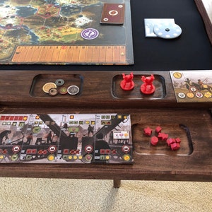 Board Game Table Topper with added Shelves image 2