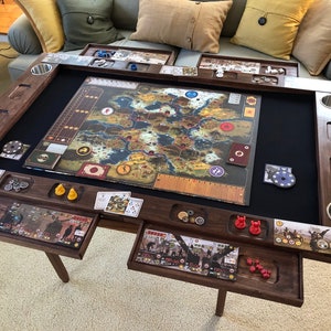 Board Game Table Topper with added Shelves