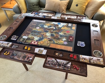 Board Game Table Topper with added Shelves