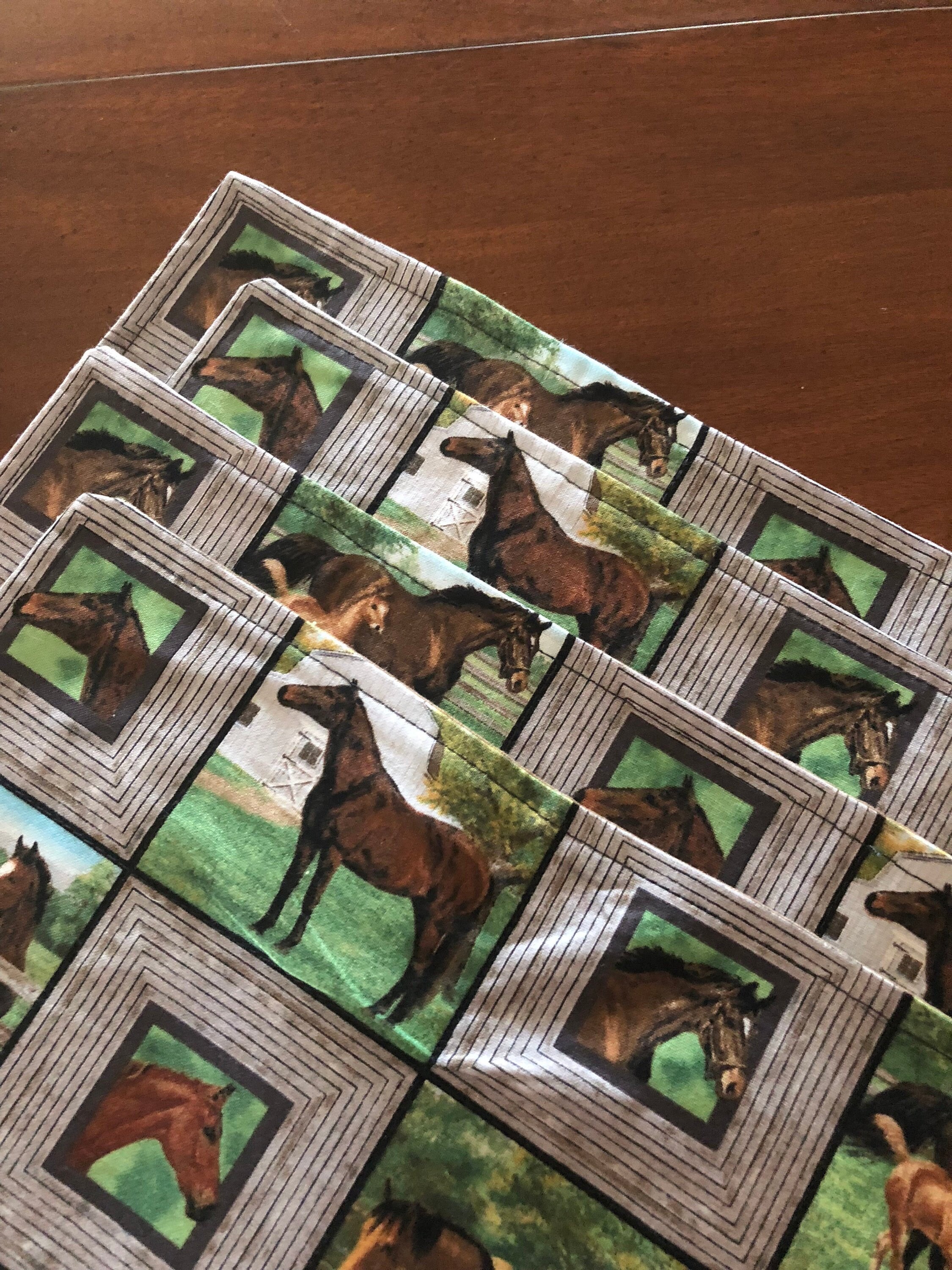 PlacematsHorse Scene Placemats Country décor Etsy