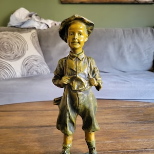 Vintage Bronze &quot;Le Gamin&quot; Statue