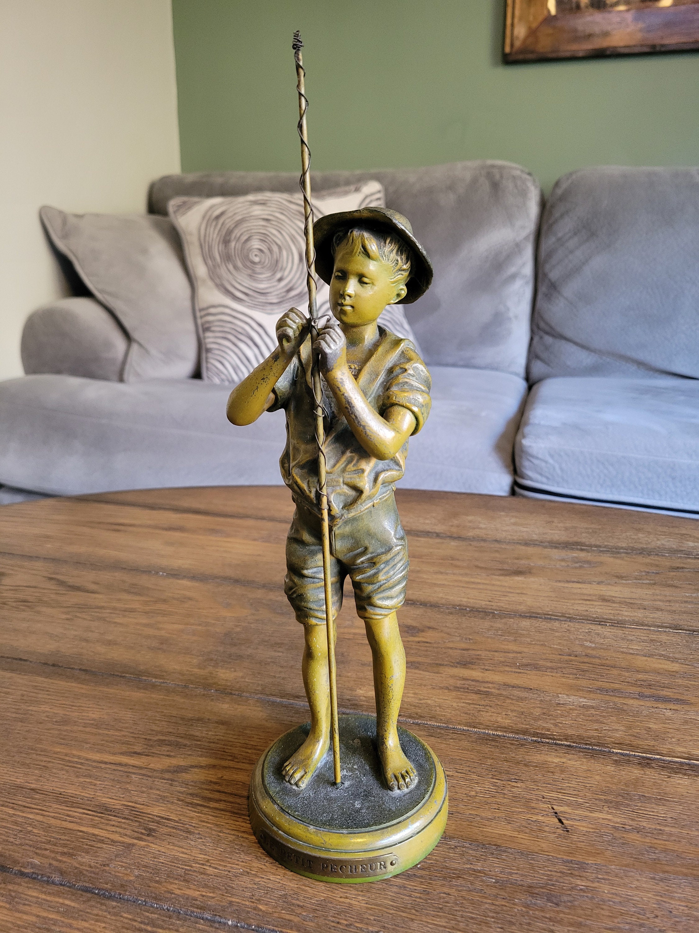 Fishing Boy Statue 