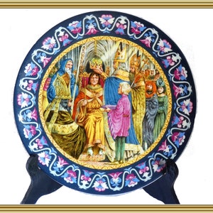 Wedgwood Plate, Second in the series The Legend of King Arthur - Arthur Crowned King