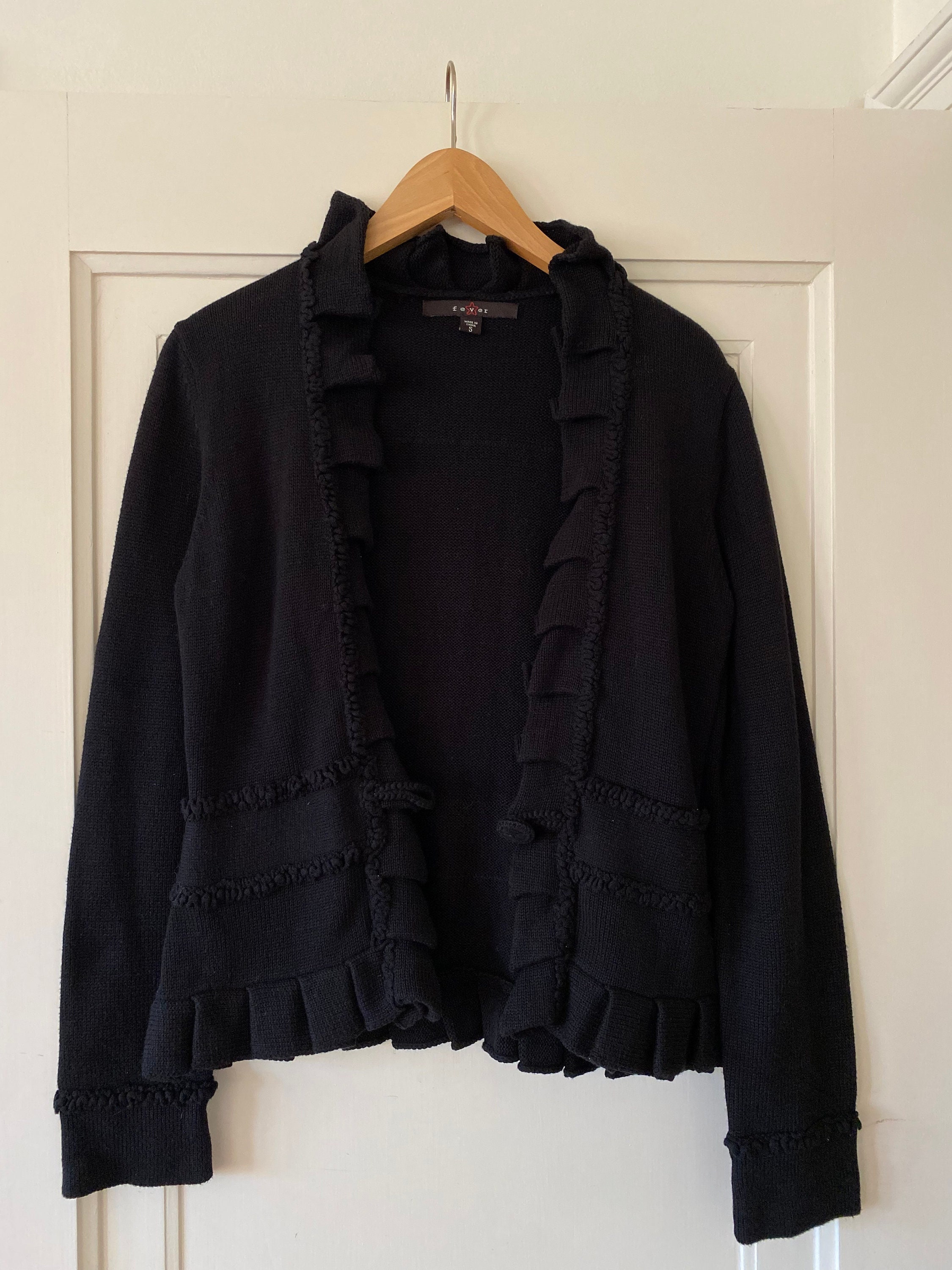 Ruffle Edge Cardigan - Etsy