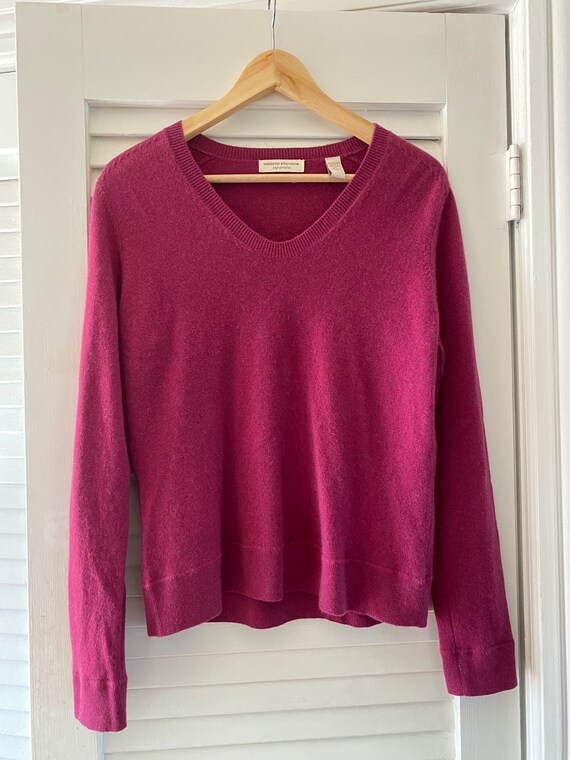 Dark pink cashmere sweater, size medium