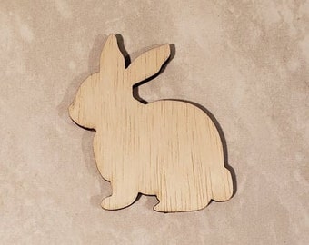 Bunny-Rabbit-Multiple Sizes-Unfinished Laser Wood Cutout