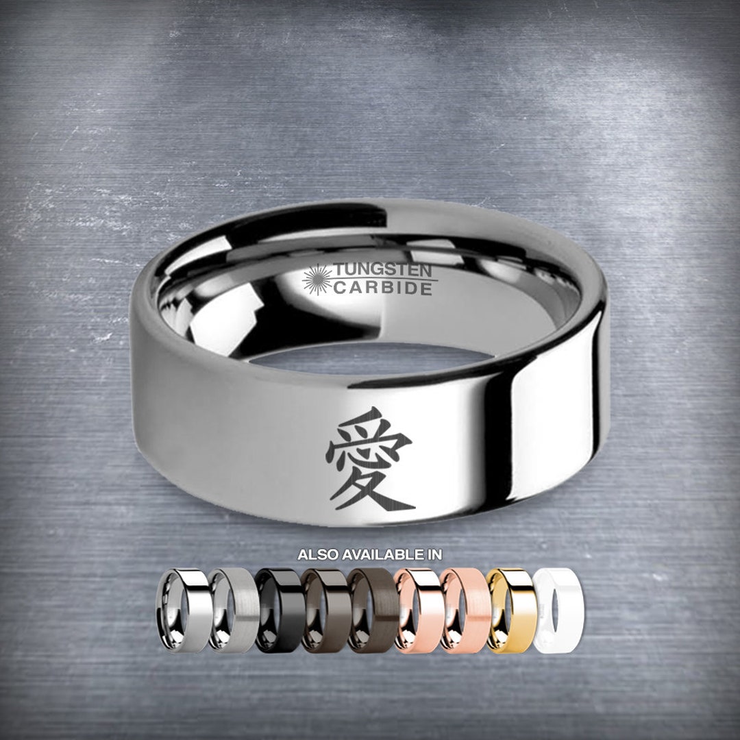 Lovers ring hotsell tungsten carbide