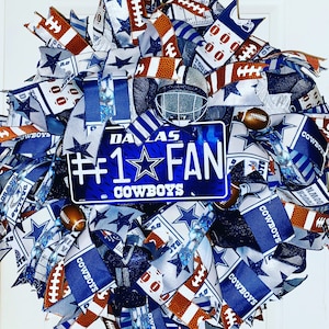 Cowboys Texans Wreath, Dallas Cowboys  Wreath,Football wreath, NFL wreath, Dallas Wreath
