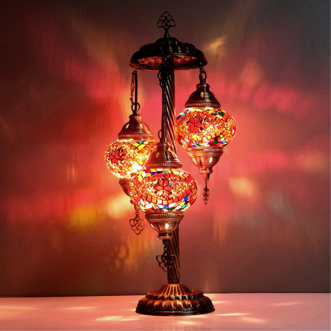 3 Globe Turkish Lamp Turkish Floor Lamp Standing Lamp Etsy