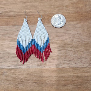 Red,White,&Denim Earrings