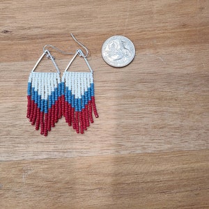 Red,White,&Denim Earrings
