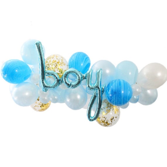 It's a Boy Balloon Garland kit for a Boy baby shower Blue balloon Garland Makes a 6 Feet Long balloon garland DIY baby blue garland Il_570xn